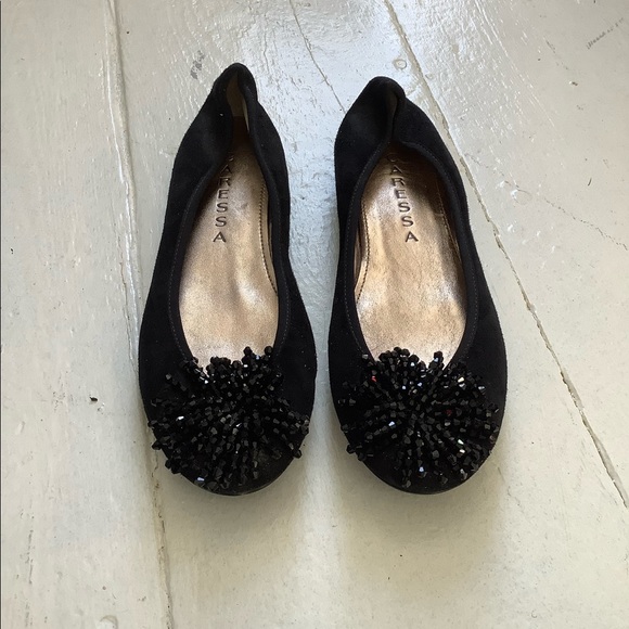 New caressa leather Clifton ballet flats snowflake sparkle - Picture 2 of 3